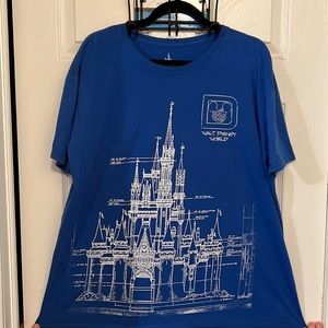 Disney Parks Castle Blueprint Shirt